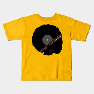 Afro Vinyl - African Woman Kids T-Shirt